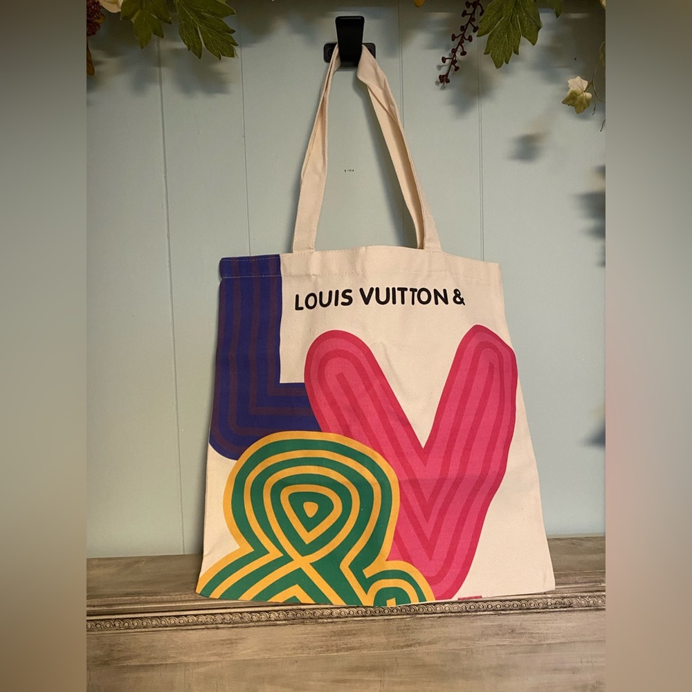 NWOT Louis Vuitton & Multicolor Canvas Tote Bag
